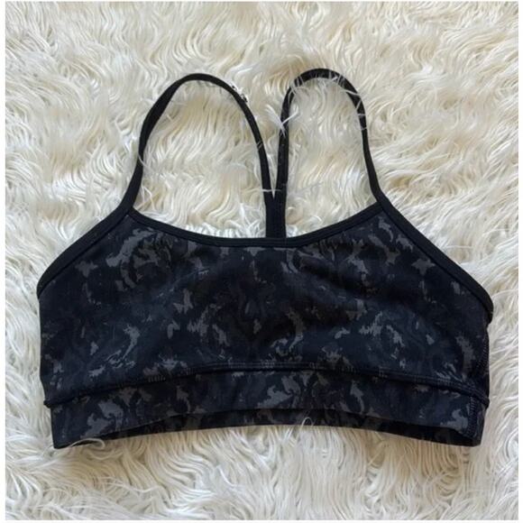 Lululemon Black Camo Sports Bra - Picture 1 of 5